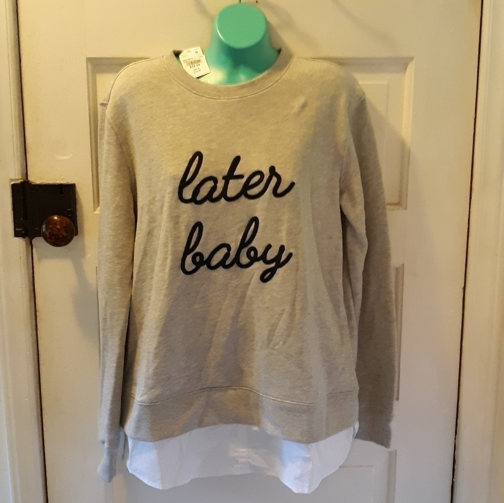 New Motherhood Maternity sweatshirt small